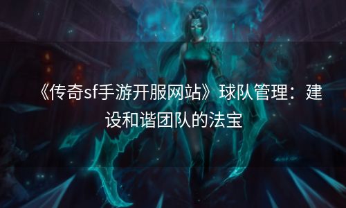 《传奇sf手游开服网站》球队管理：建设和谐团队的法宝