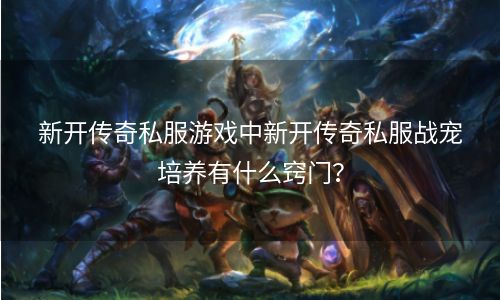 新开传奇私服游戏中新开传奇私服战宠培养有什么窍门？