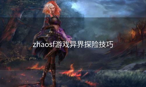 zhaosf游戏异界探险技巧