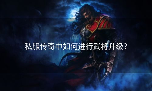 私服传奇中如何进行武将升级？