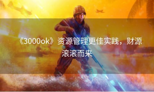 《3000ok》资源管理更佳实践，财源滚滚而来