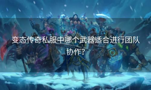 变态传奇私服中哪个武器适合进行团队协作？