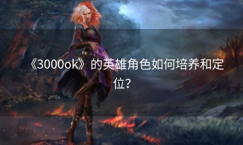 《3000ok》的英雄角色如何培养和定位？