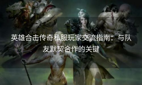 英雄合击传奇私服玩家交流指南：与队友默契合作的关键