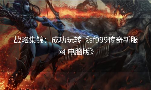 战略集锦：成功玩转《sf999传奇新服网 电脑版》