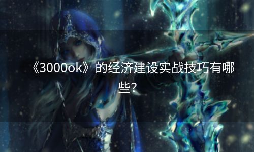 《3000ok》的经济建设实战技巧有哪些？