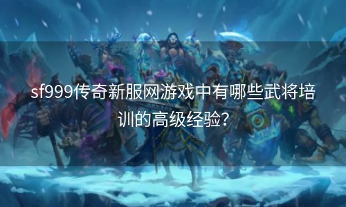 sf999传奇新服网游戏中有哪些武将培训的高级经验？