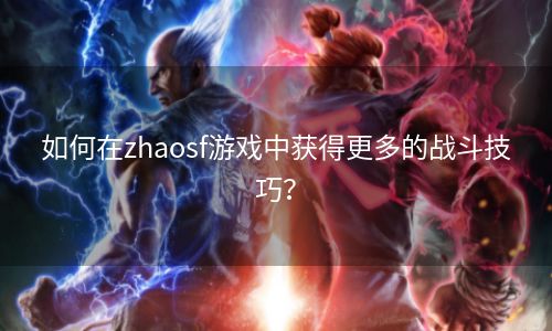 如何在zhaosf游戏中获得更多的战斗技巧？