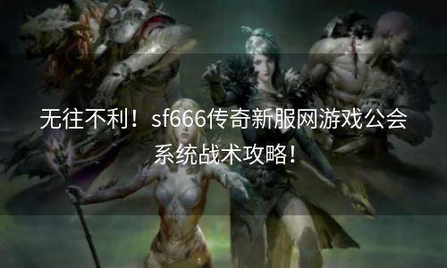 无往不利！sf666传奇新服网游戏公会系统战术攻略！