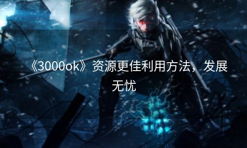 《3000ok》资源更佳利用方法，发展无忧